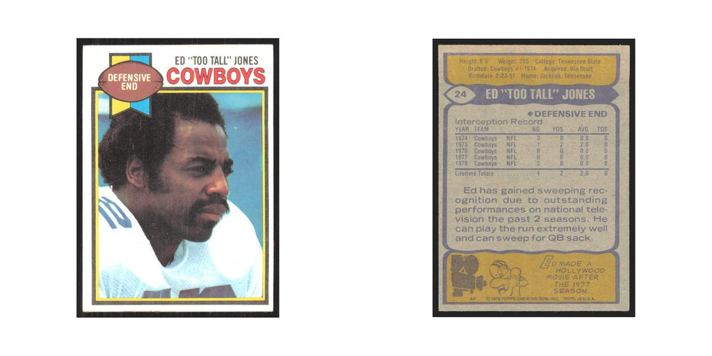 1979 Topps Ed Too Tall Jones Cowboys #24.0