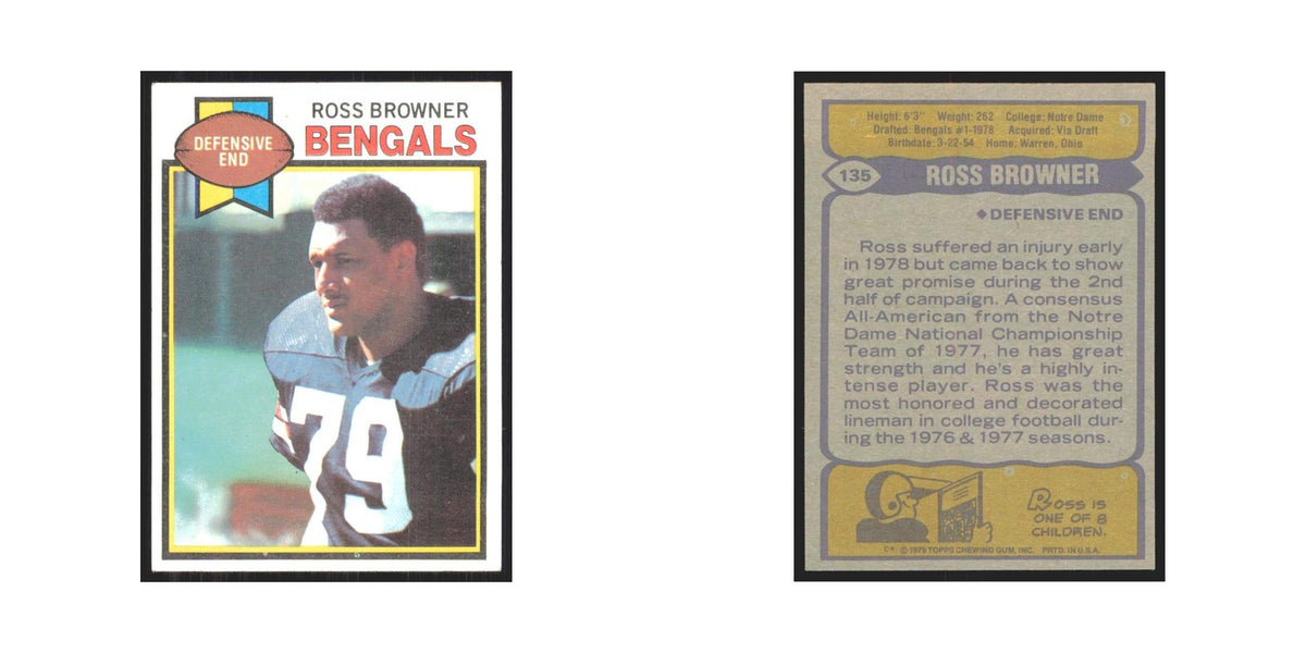 1979 Topps Ross Browner Bengals #135