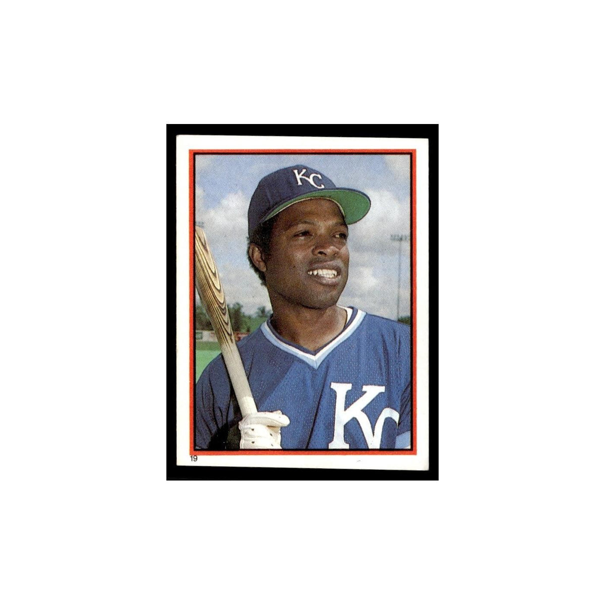 Hal McRae 1983 Topps Stickers #19 Kansas City Royals Baseball Card NM