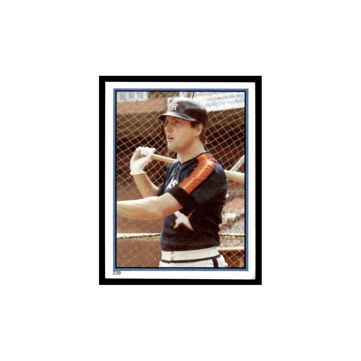 Terry Puhl 1983 Topps Stickers #239 Houston Astros Baseball Card NM