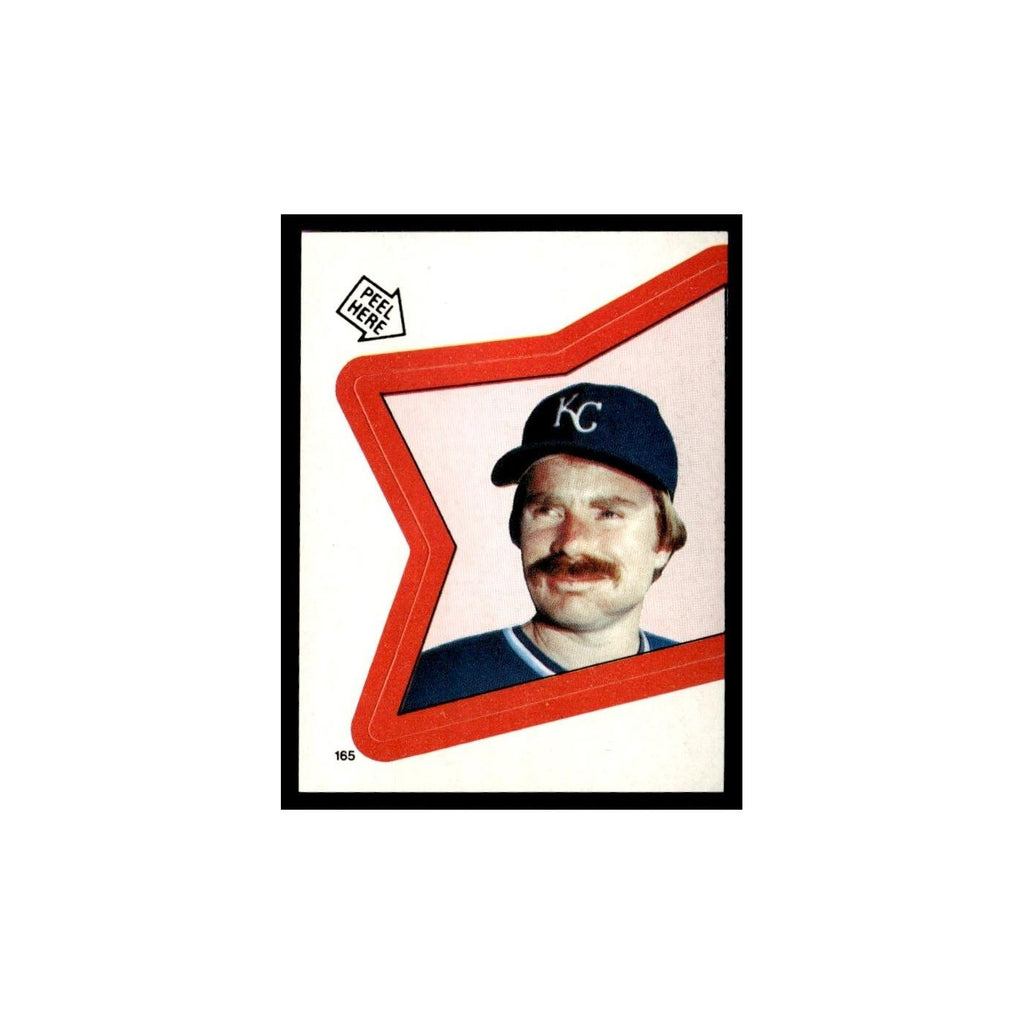 Dan Quisenberry 1983 Topps Stickers #165 Kansas City Royals Baseball Card NM