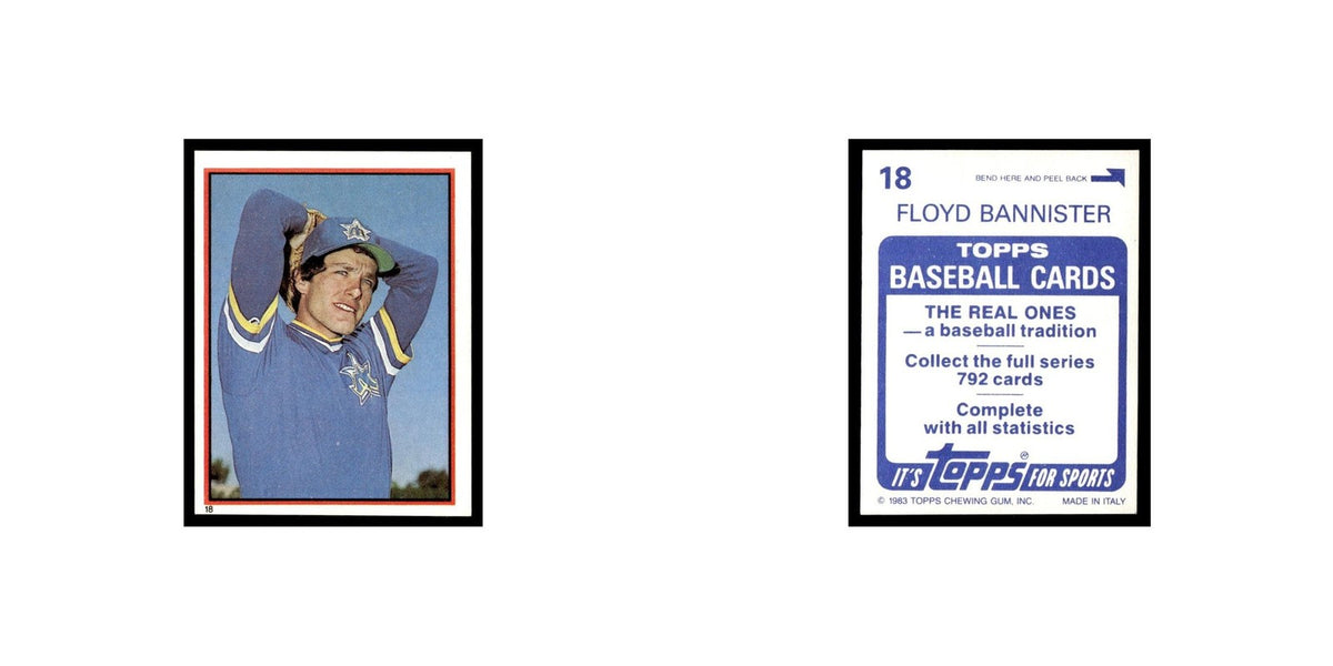 Floyd Bannister 1983 Topps Stickers #18 Seattle Mariners Baseball Card NM