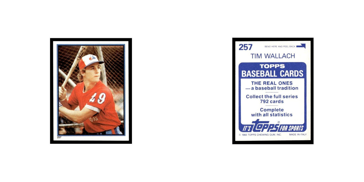 Tim Wallach 1983 Topps Stickers #257 Montreal Expos Baseball Card NM