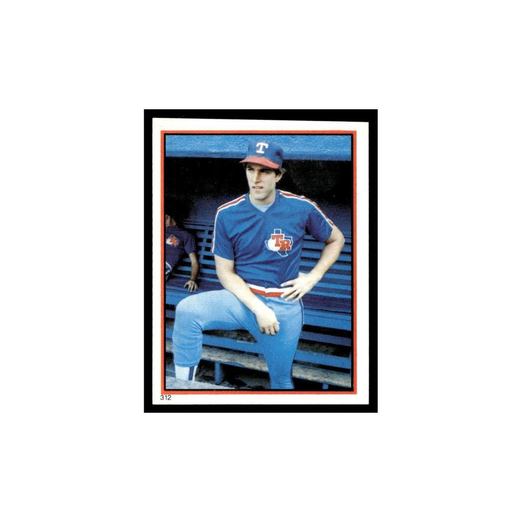 Dave Hostetler 1983 Topps Stickers #312 Texas Rangers Baseball Card NM