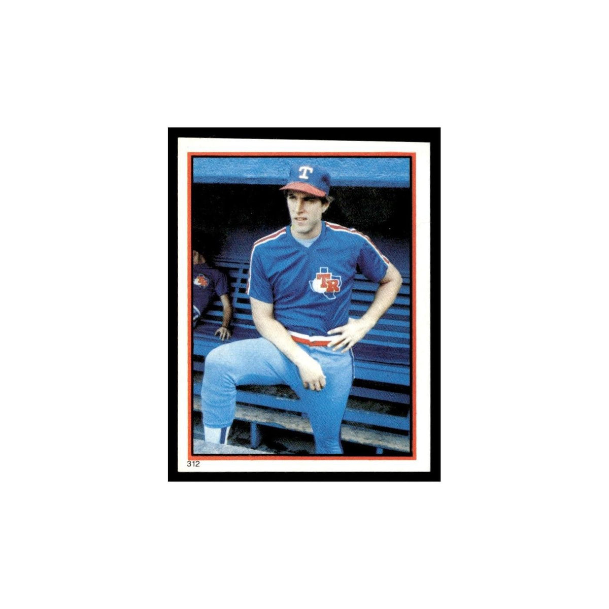 Dave Hostetler 1983 Topps Stickers #312 Texas Rangers Baseball Card NM