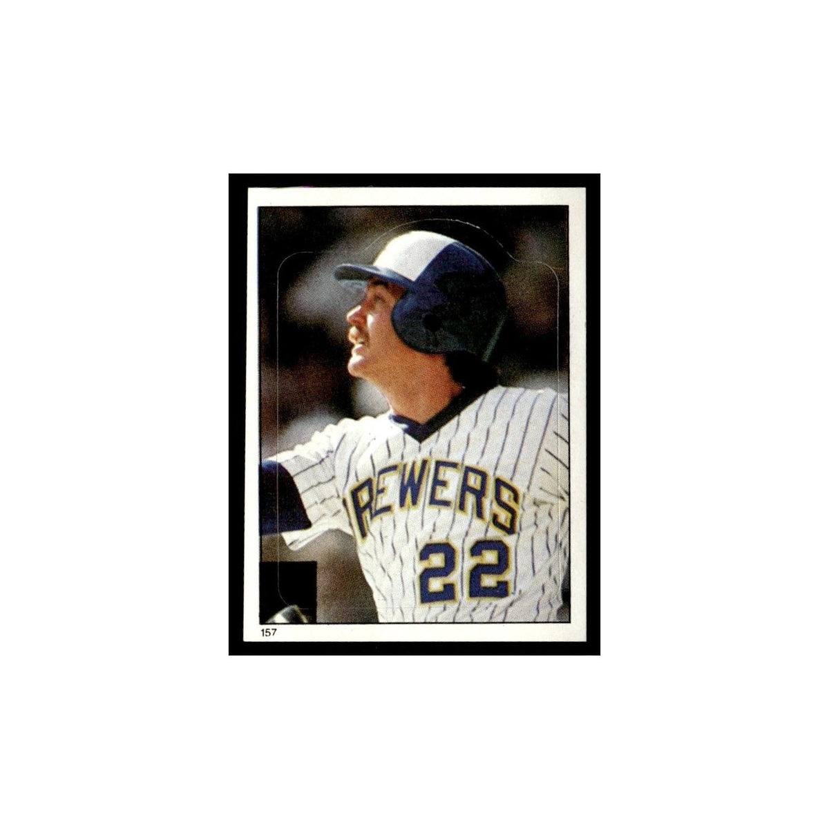 Charlie Moore 1983 Topps Stickers #157 Milwaukee Brewers Baseball Card NM
