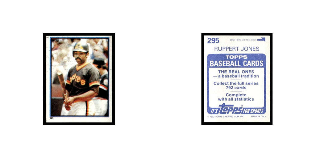 Ruppert Jones 1983 Topps Stickers #295 San Diego Padres Baseball Card NM