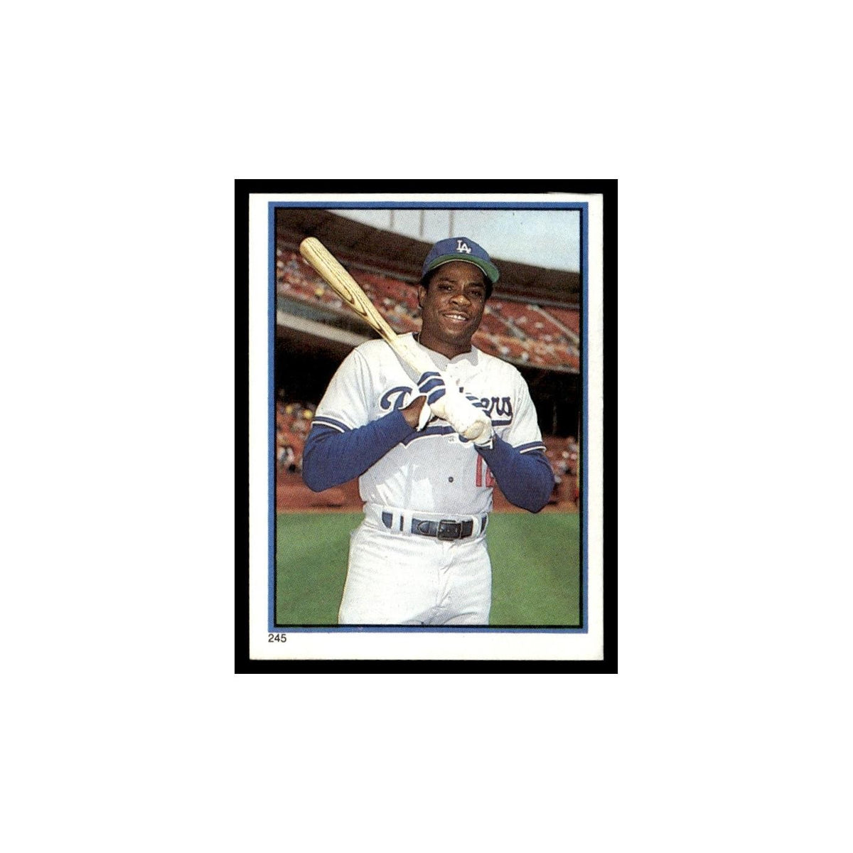 Dusty Baker 1983 Topps Stickers #245 Los Angeles Dodgers Baseball Card NM