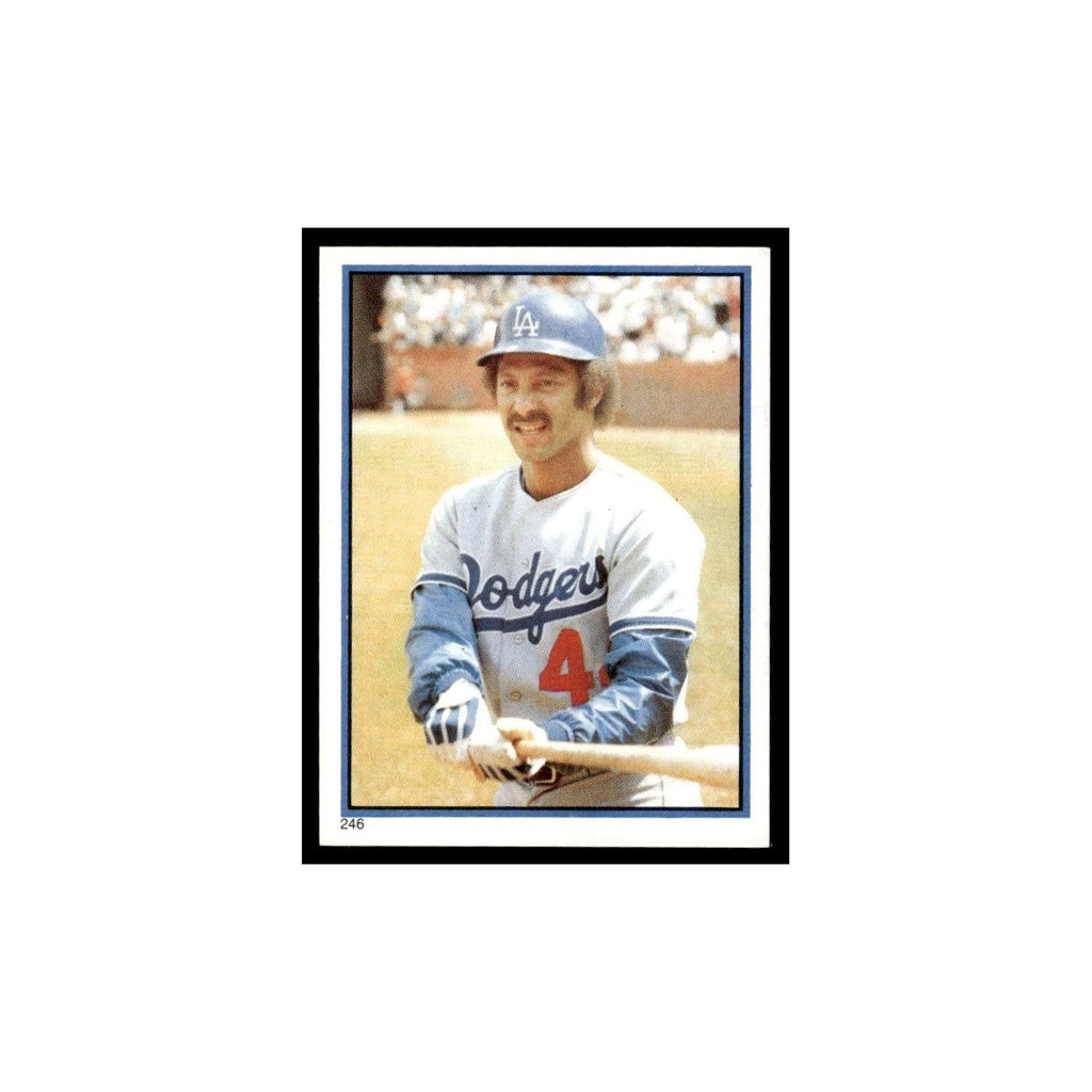 Ken Landreaux 1983 Topps Stickers #246 Los Angeles Dodgers Baseball Card NM