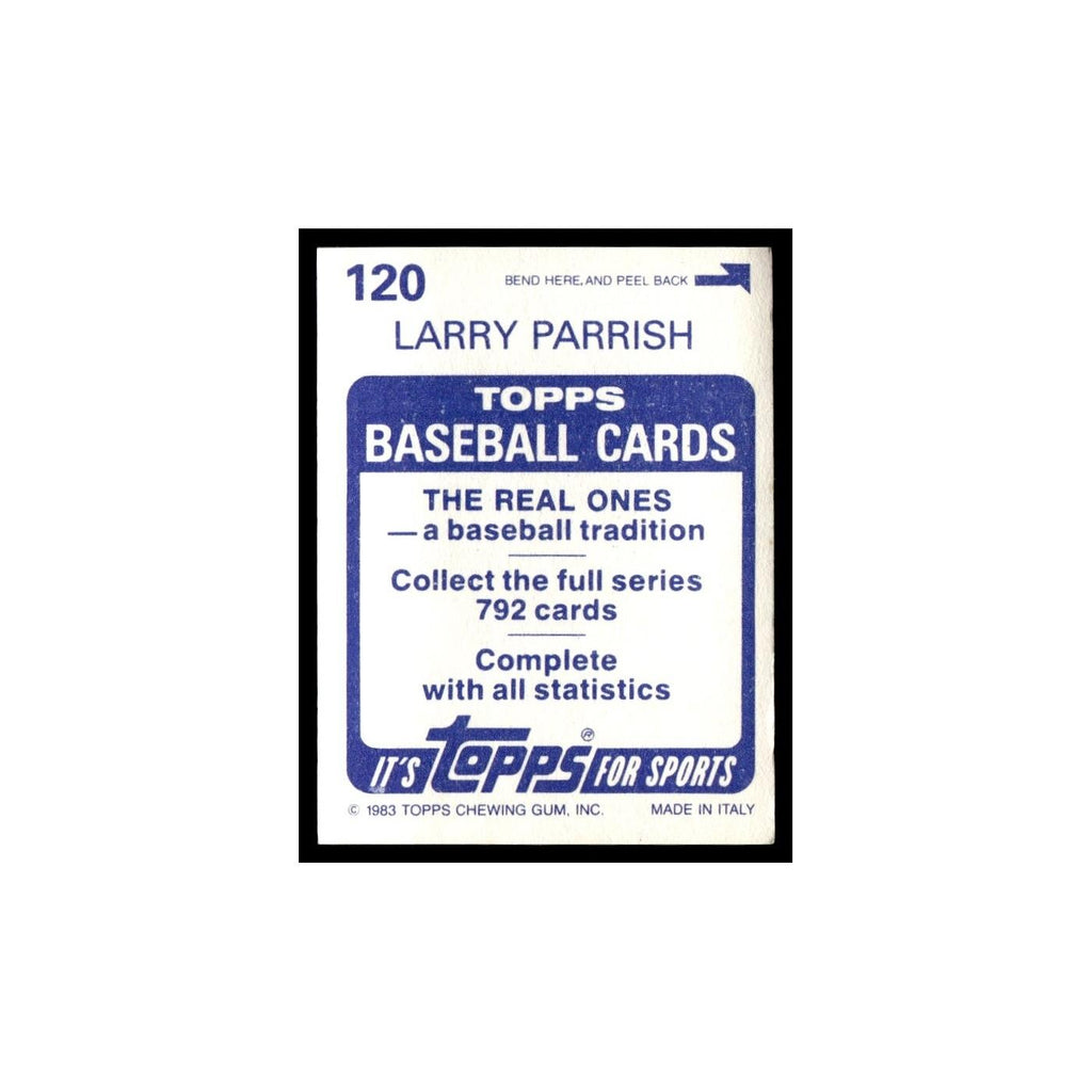 Larry Parrish 1983 Topps Stickers #120 Texas Rangers Baseball Card NM