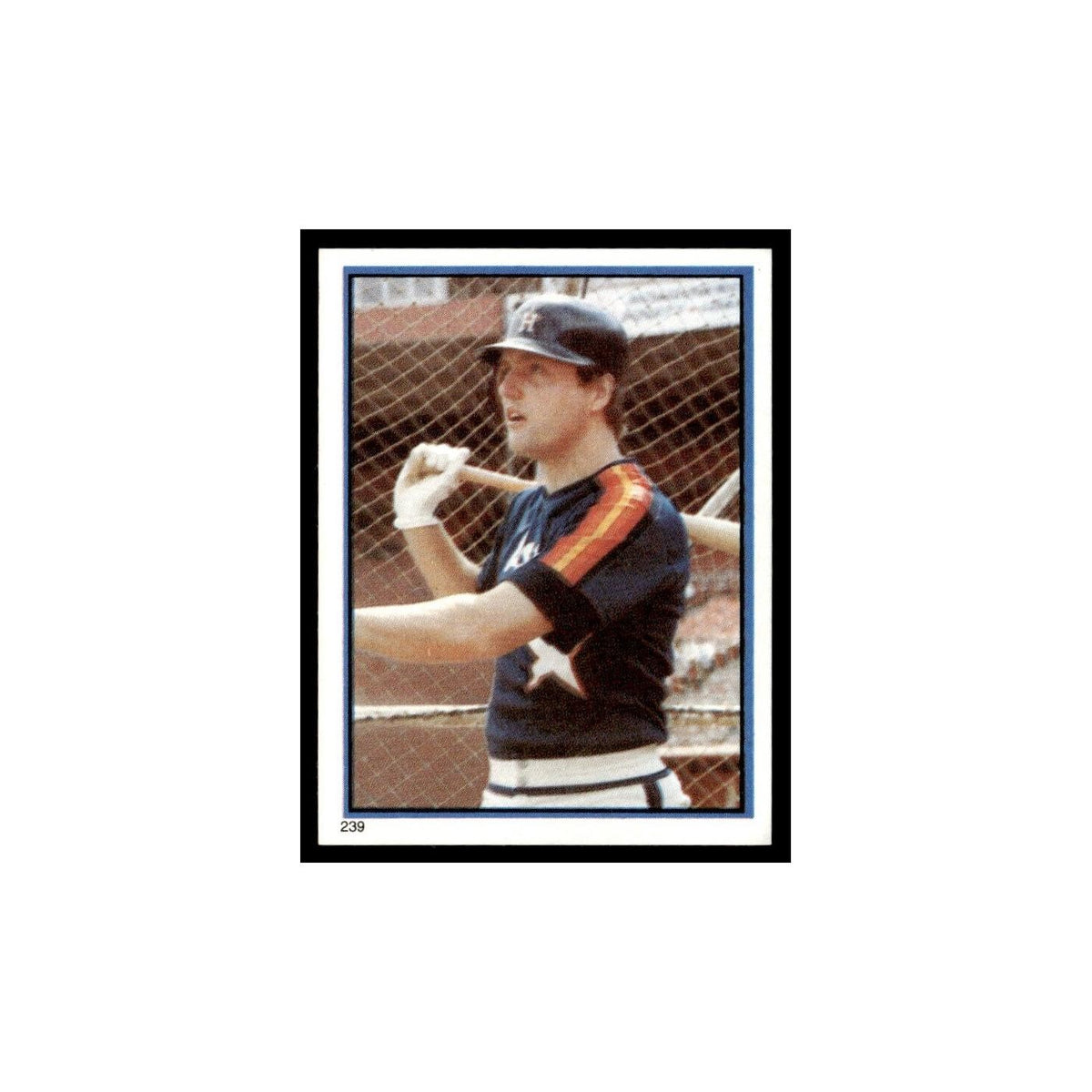Terry Puhl 1983 Topps Stickers #239 Houston Astros Baseball Card NM