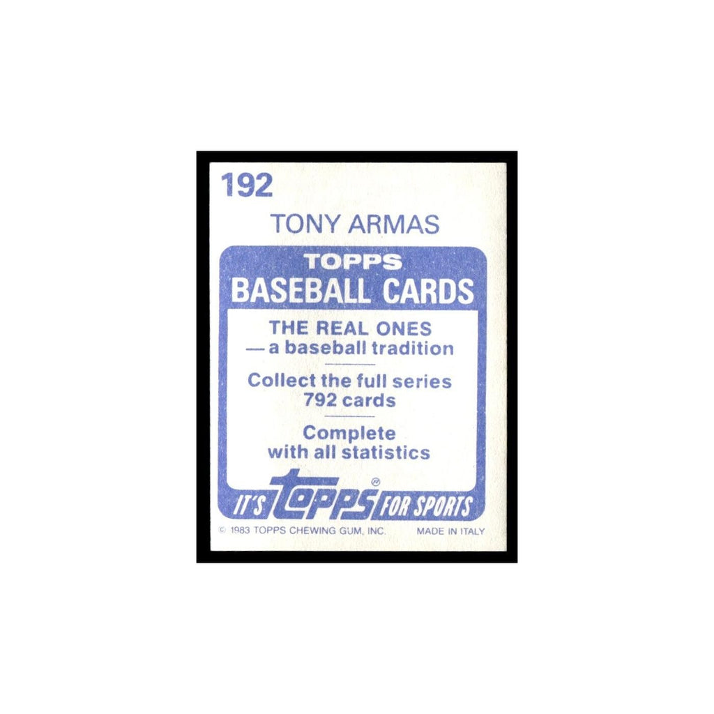 Tony Armas 1983 Topps Stickers #192 Oakland Athletics Baseball Card NM