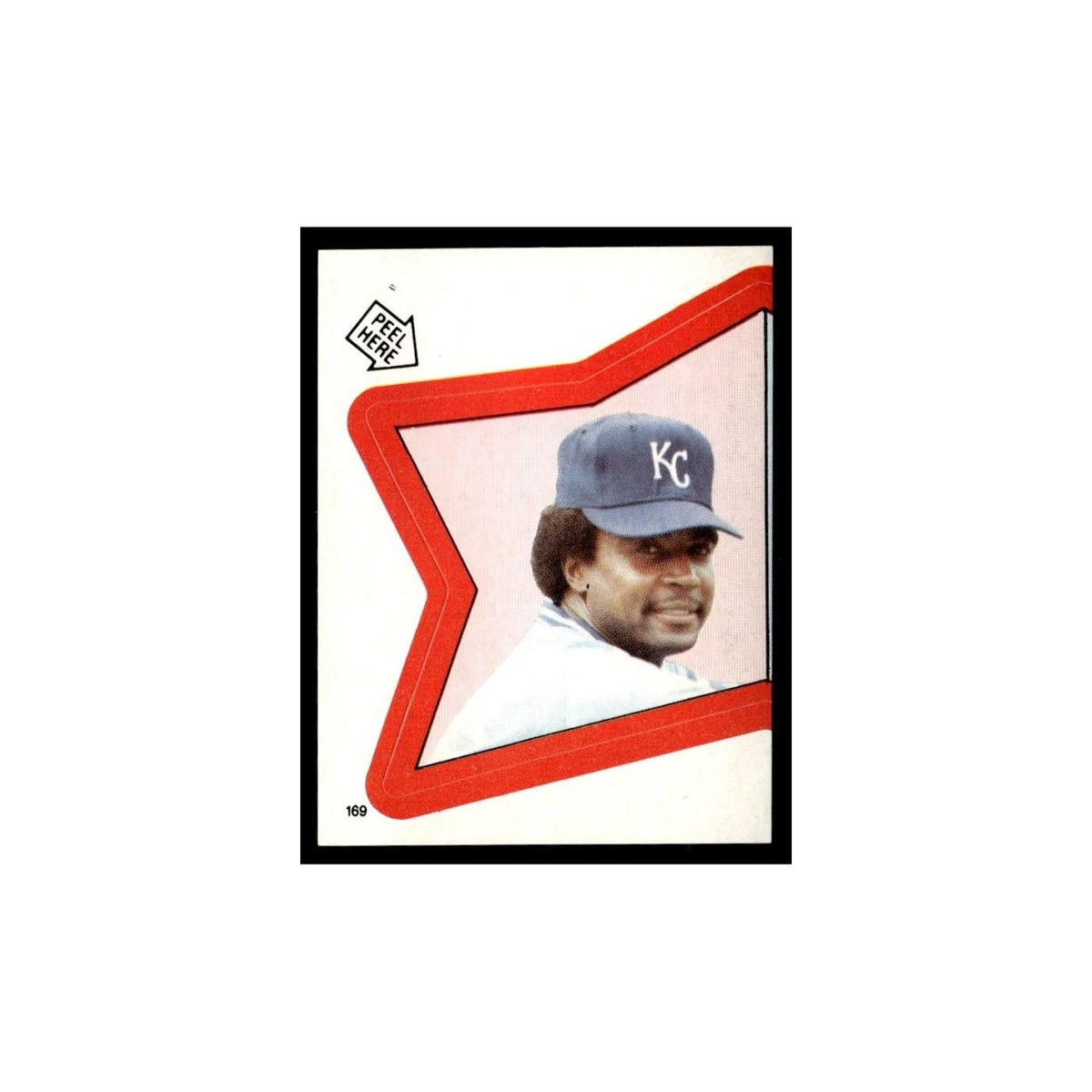 Frank White 1983 Topps Stickers #169 Kansas City Royals Baseball Card NM
