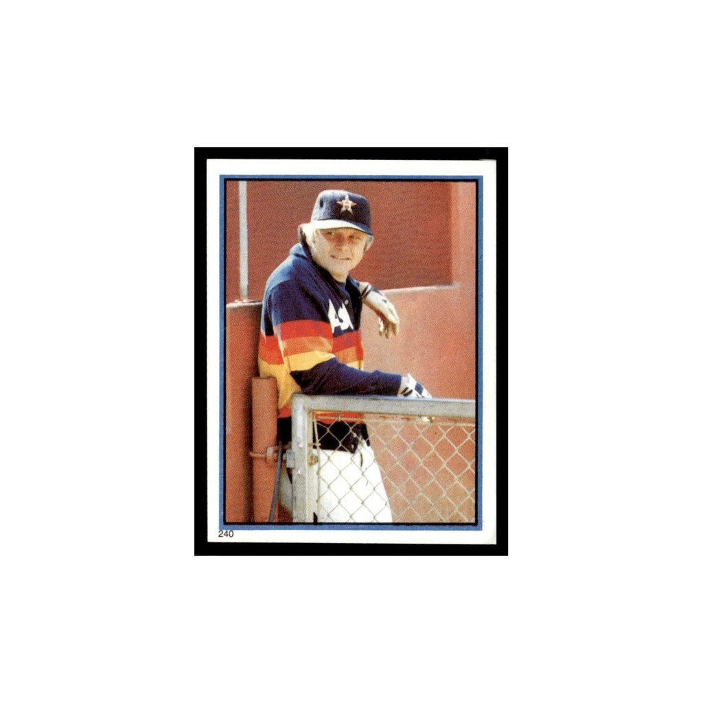 Joe Niekro 1983 Topps Stickers #240 Houston Astros Baseball Card NM