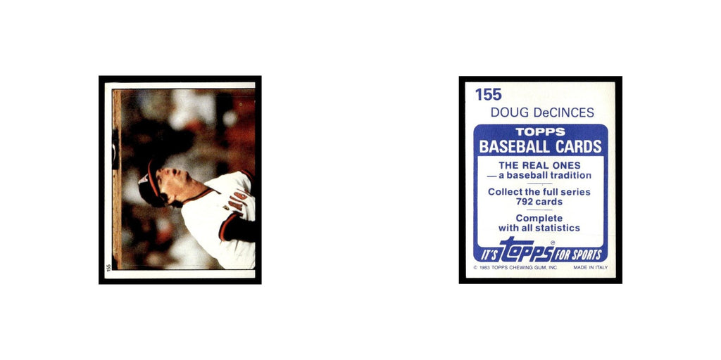 Doug DeCinces 1983 Topps Stickers #155 California Angels Baseball Card NM