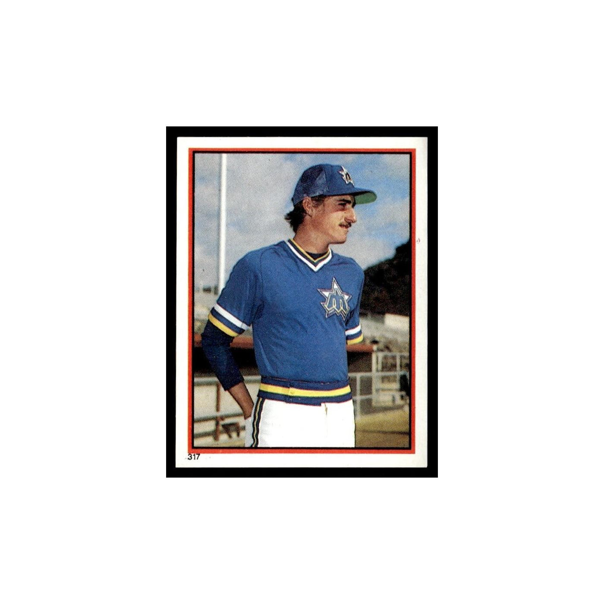 Ed Vande Berg 1983 Topps Stickers #317 Seattle Mariners Baseball Card NM