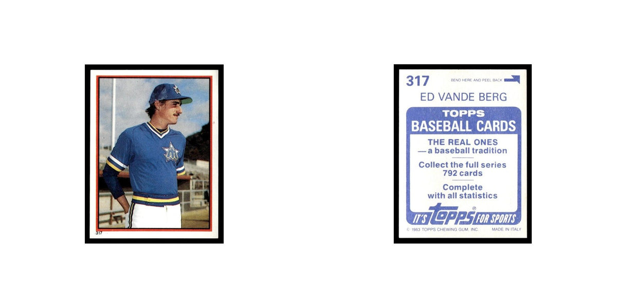 Ed Vande Berg 1983 Topps Stickers #317 Seattle Mariners Baseball Card NM