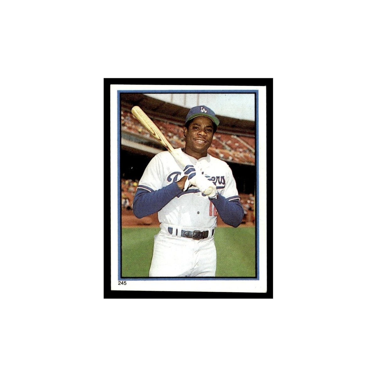 Dusty Baker 1983 Topps Stickers #245 Los Angeles Dodgers Baseball Card NM