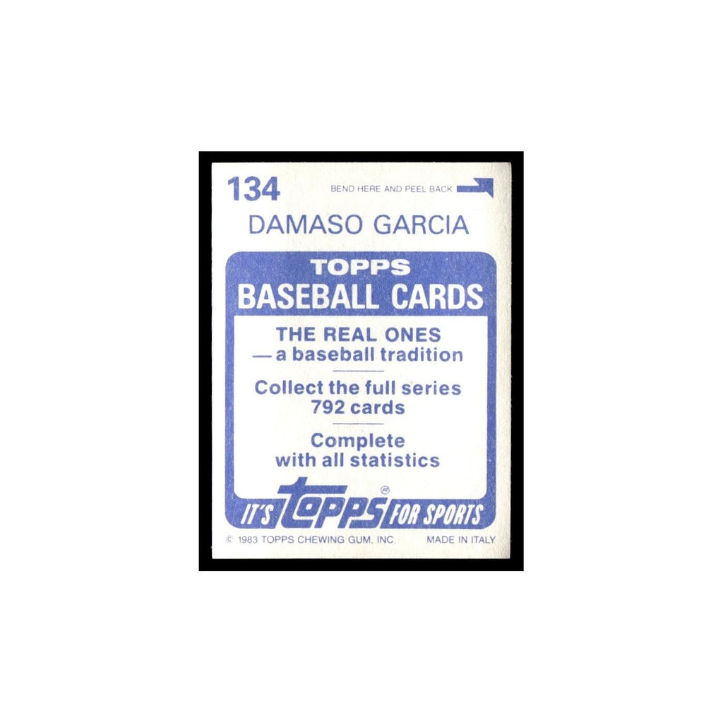 Damaso Garcia 1983 Topps Stickers #134 Toronto Blue Jays Baseball Card NM