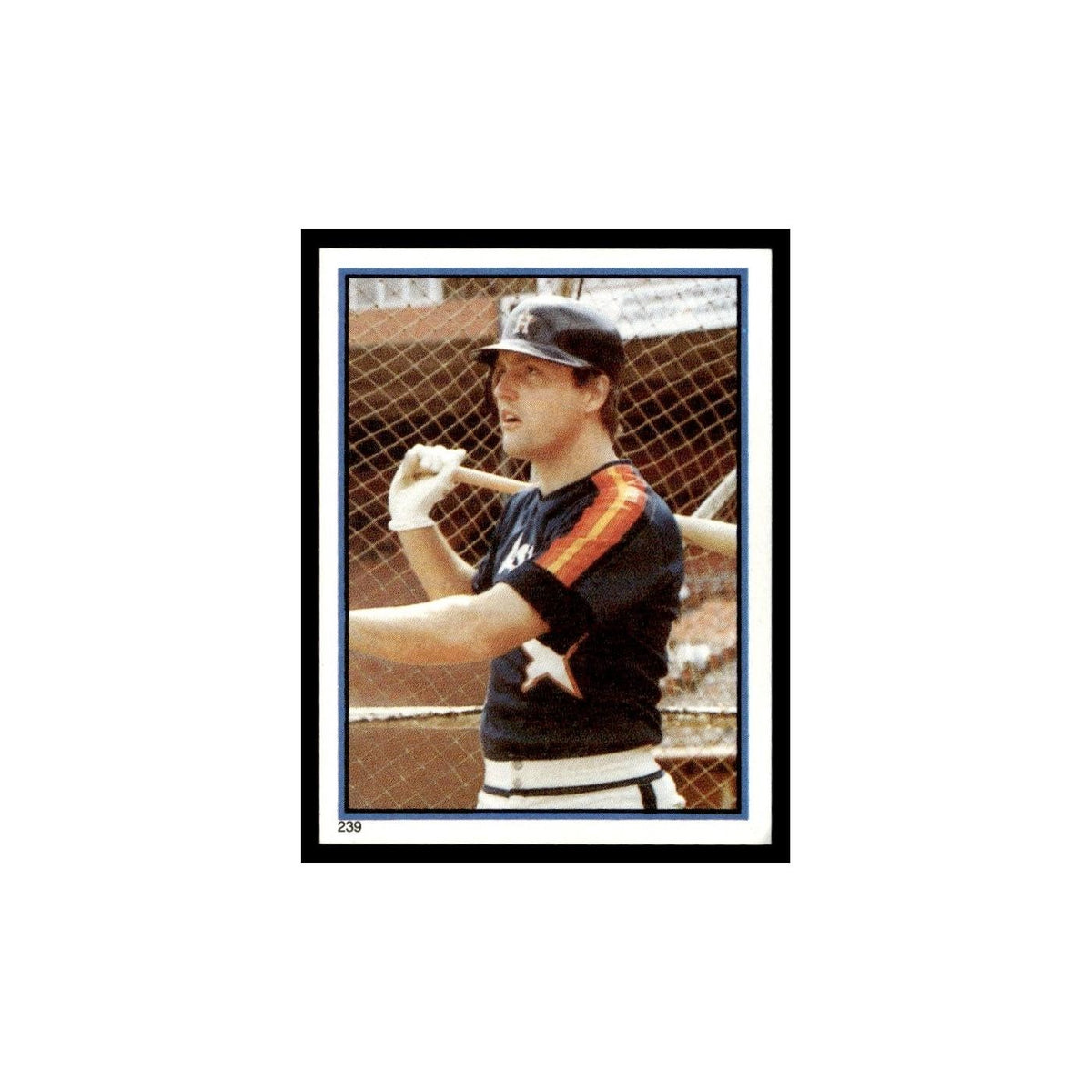 Terry Puhl 1983 Topps Stickers #239 Houston Astros Baseball Card NM