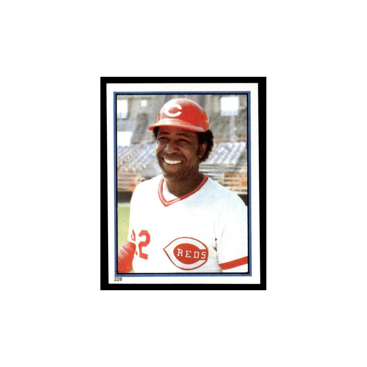 Dan Driessen 1983 Topps Stickers #228 Cincinnati Reds Baseball Card NM