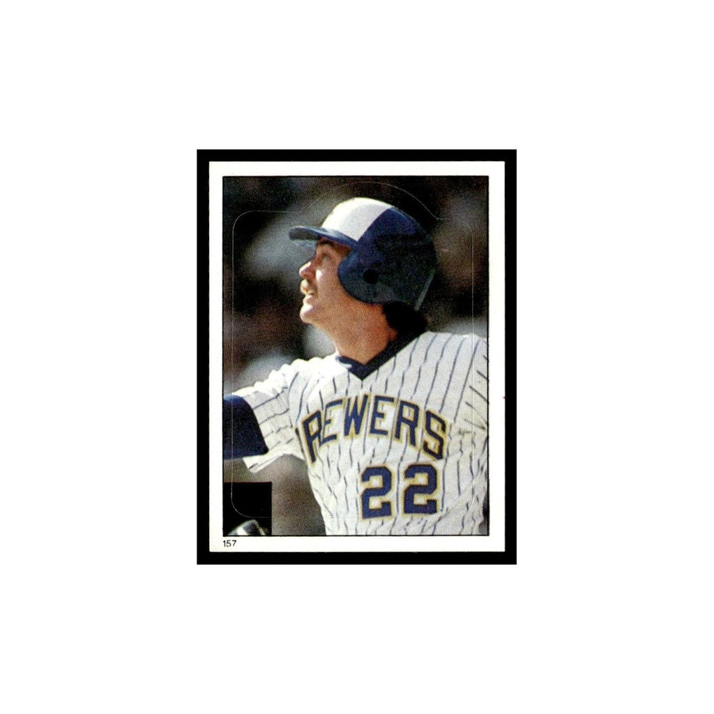 Charlie Moore 1983 Topps Stickers #157 Milwaukee Brewers Baseball Card NM