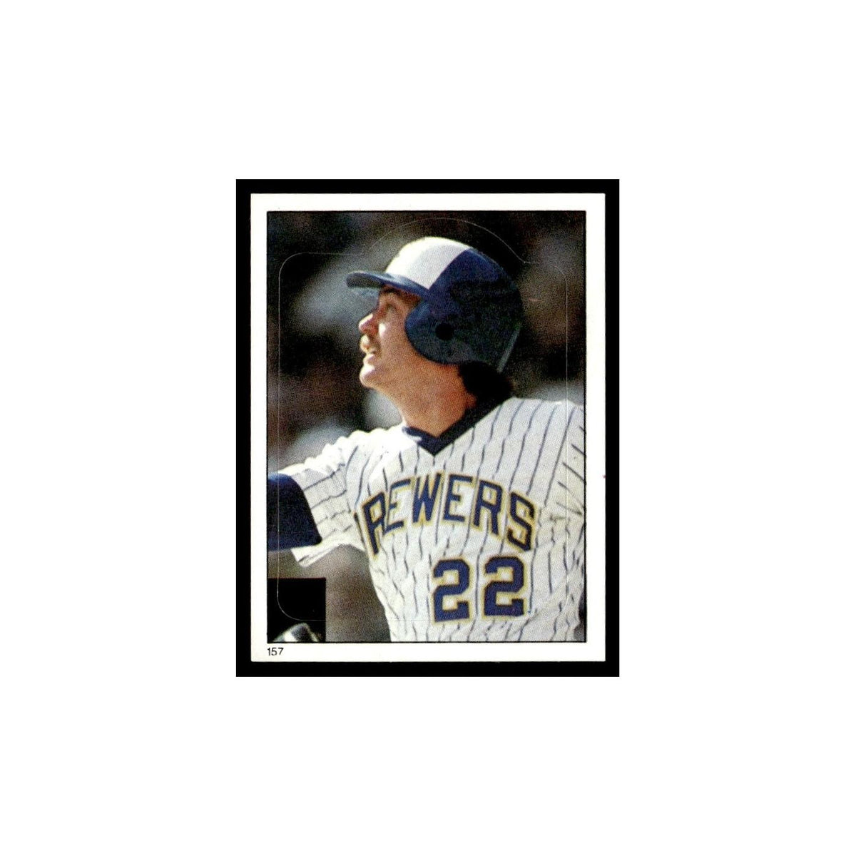 Charlie Moore 1983 Topps Stickers #157 Milwaukee Brewers Baseball Card NM