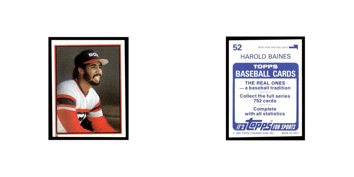 Harold Baines 1983 Topps Stickers #52 Chicago White Sox Baseball Card NM