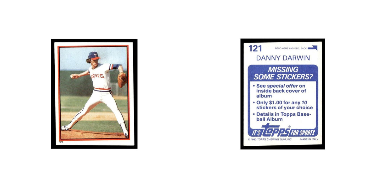 Danny Darwin 1983 Topps Stickers #121 Texas Rangers Baseball Card NM