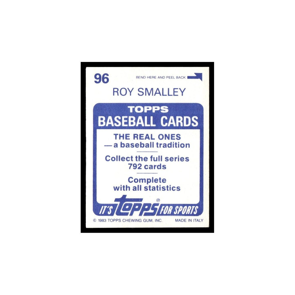 Roy Smalley 1983 Topps Stickers #96 New York Yankees Baseball Card NM