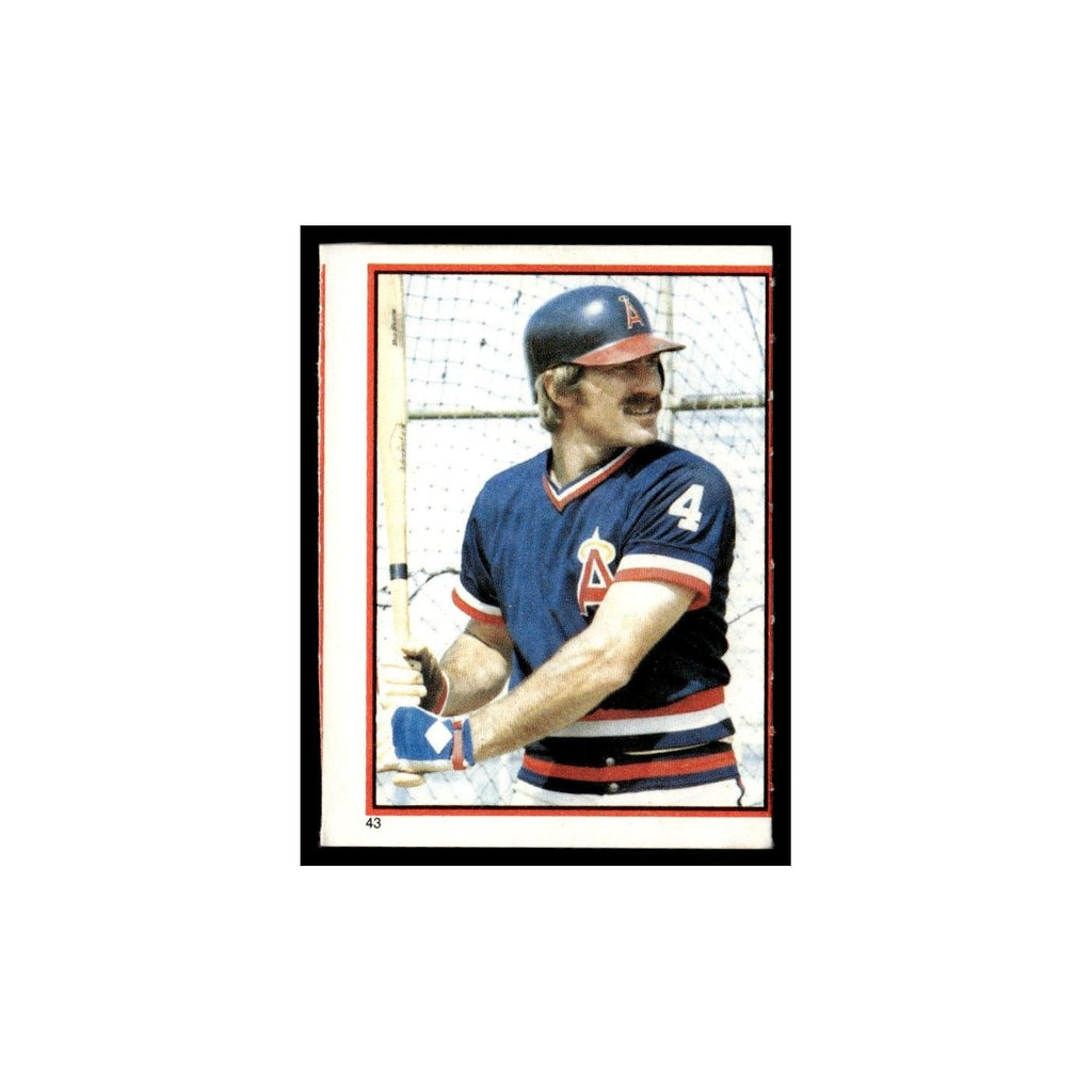 Bob Grich 1983 Topps Stickers #43 California Angels Baseball Card NM