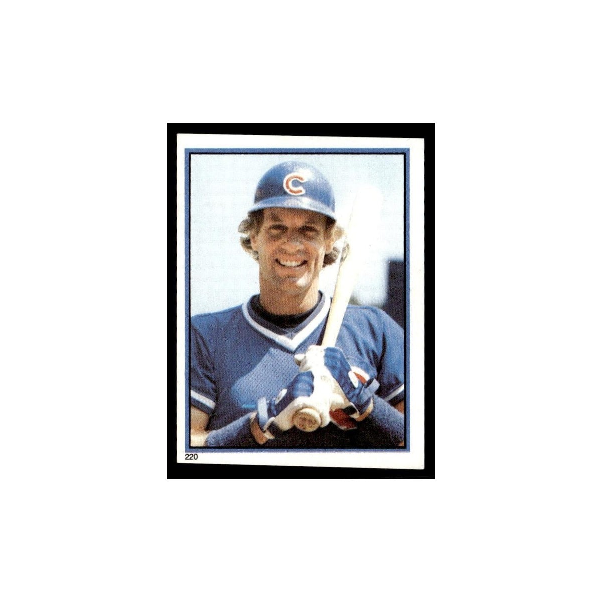 Jay Johnstone 1983 Topps Stickers #220 Chicago Cubs Baseball Card NM
