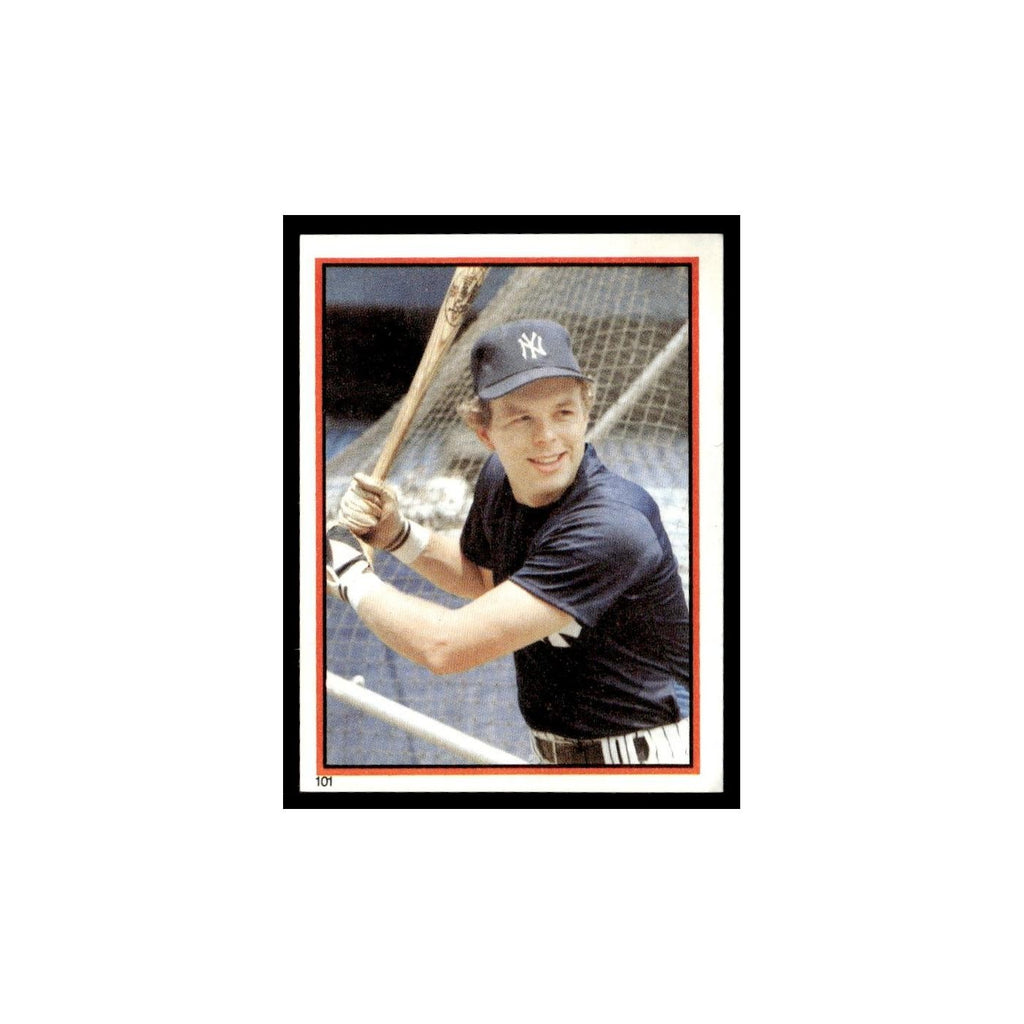 Butch Wynegar 1983 Topps Stickers #101 New York Yankees Baseball Card NM