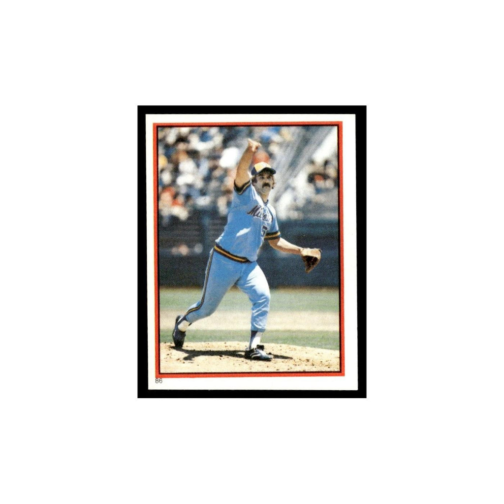 Pete Vuckovich 1983 Topps Stickers #86 Milwaukee Brewers Baseball Card NM