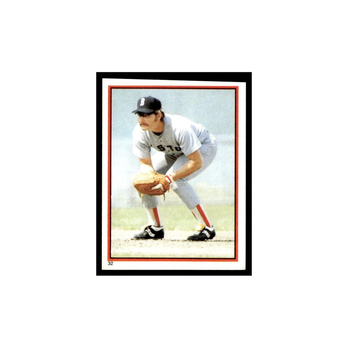 Carney Lansford 1983 Topps Stickers #32 Boston Red Sox Baseball Card NM