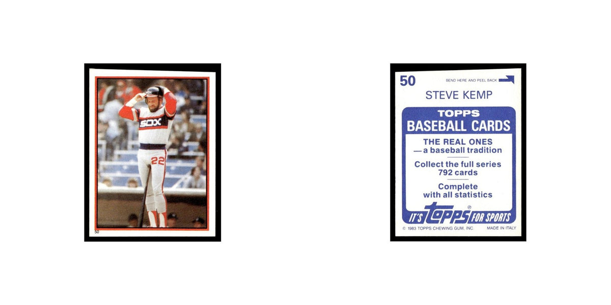 Steve Kemp 1983 Topps Stickers #50 Chicago White Sox Baseball Card NM
