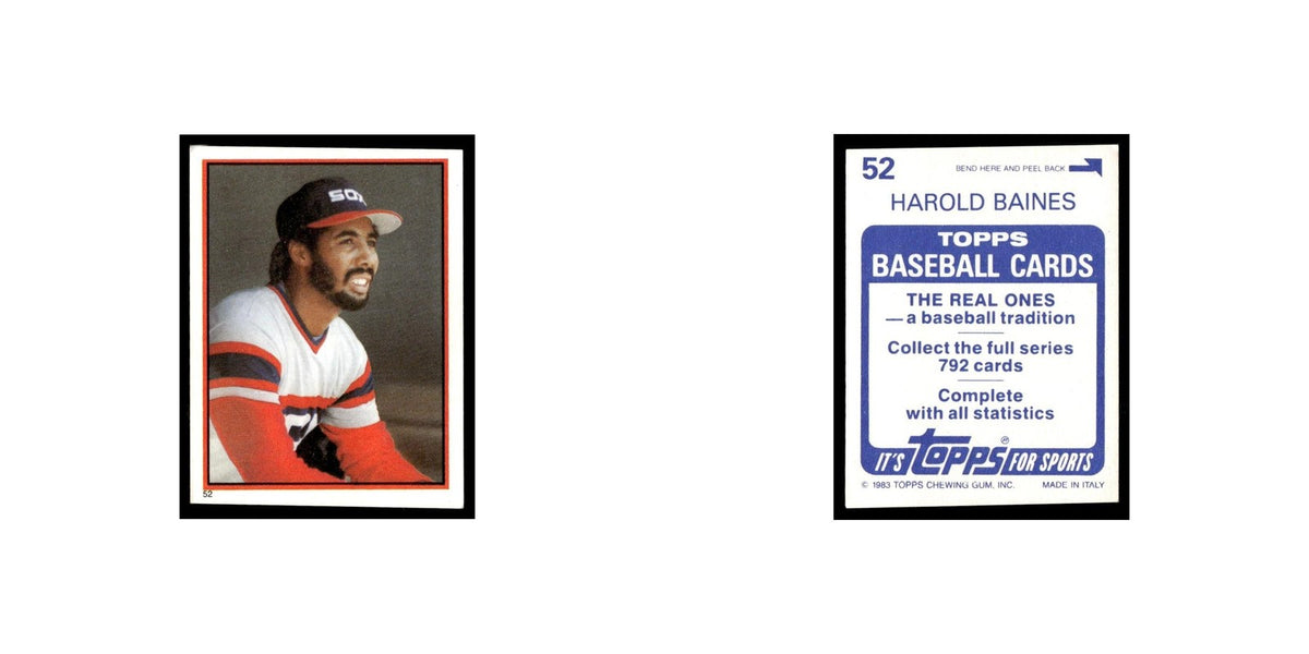 Harold Baines 1983 Topps Stickers #52 Chicago White Sox Baseball Card NM