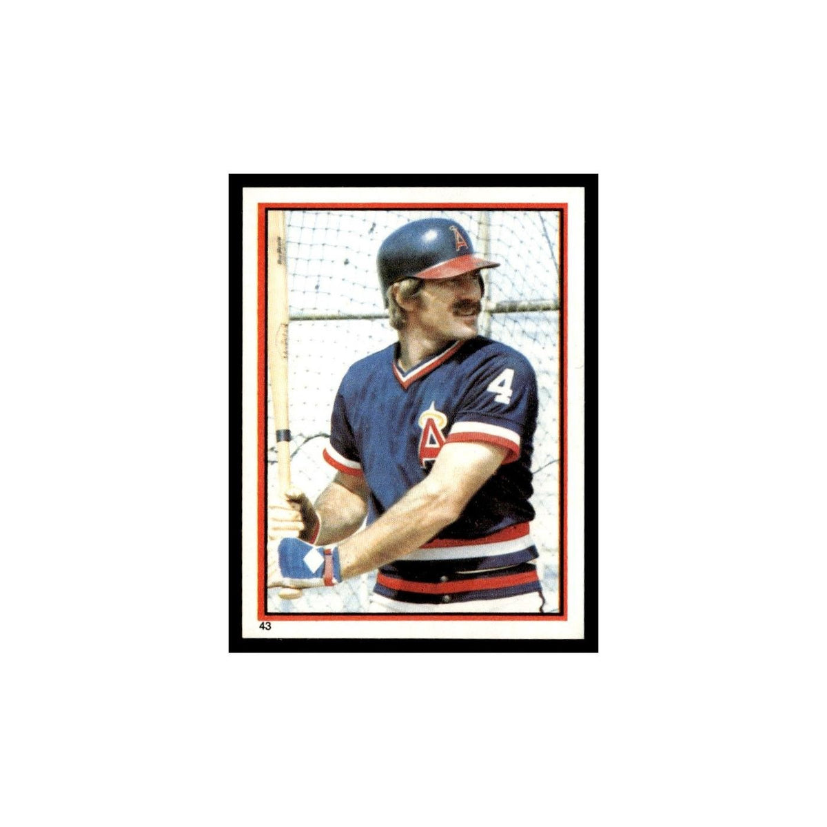 Bob Grich 1983 Topps Stickers #43 California Angels Baseball Card NM