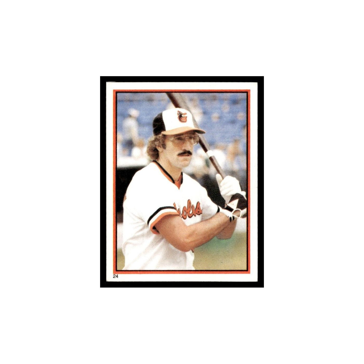 John Lowenstein 1983 Topps Stickers #24 Baltimore Orioles Baseball Card NM