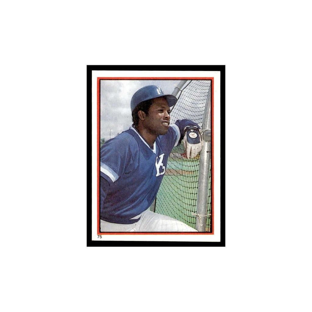 Hal McRae 1983 Topps Stickers #75 Kansas City Royals Baseball Card NM