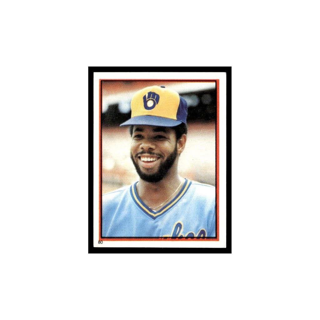 Cecil Cooper 1983 Topps Stickers #80 Milwaukee Brewers Baseball Card NM