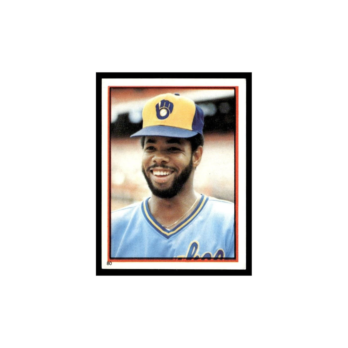 Cecil Cooper 1983 Topps Stickers #80 Milwaukee Brewers Baseball Card NM