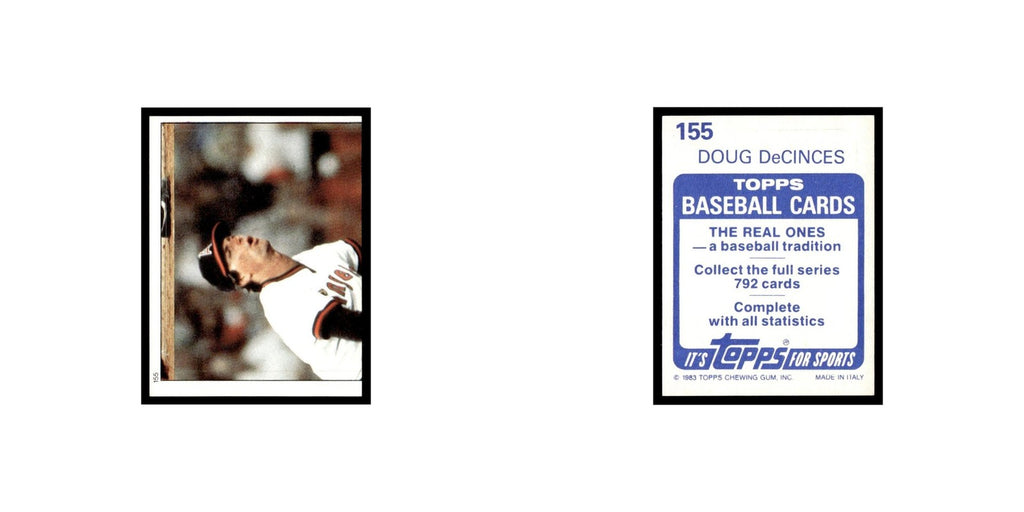 Doug DeCinces 1983 Topps Stickers #155 California Angels Baseball Card NM