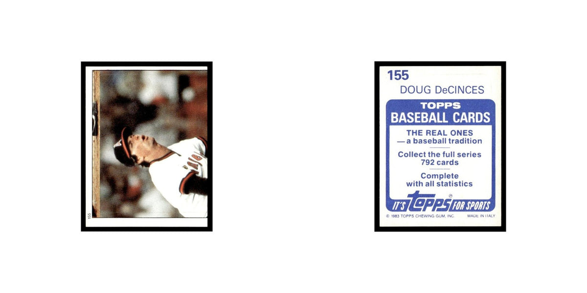 Doug DeCinces 1983 Topps Stickers #155 California Angels Baseball Card NM