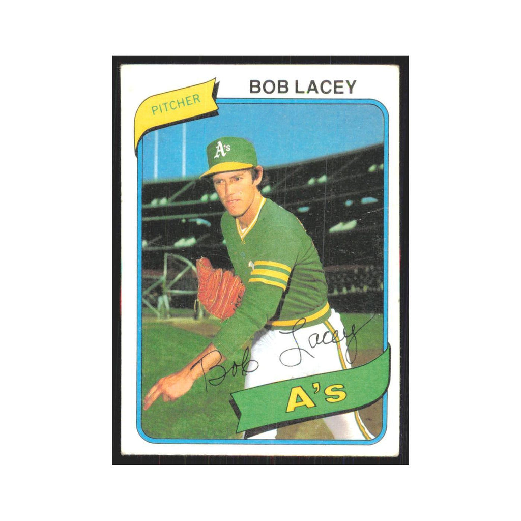1980 Topps Bob Lacey Athletics #316