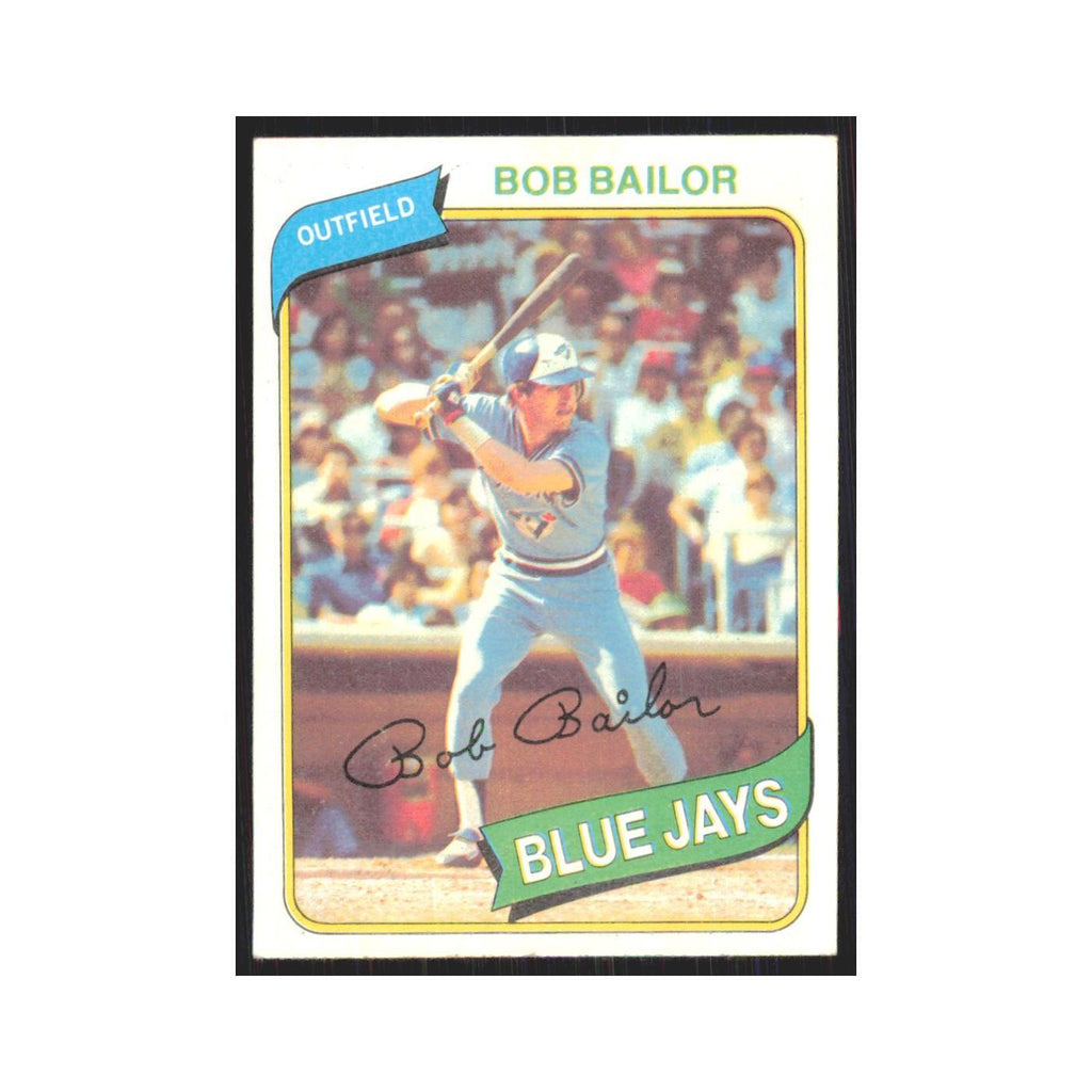 1980 Topps Bob Bailor Blue Jays #581