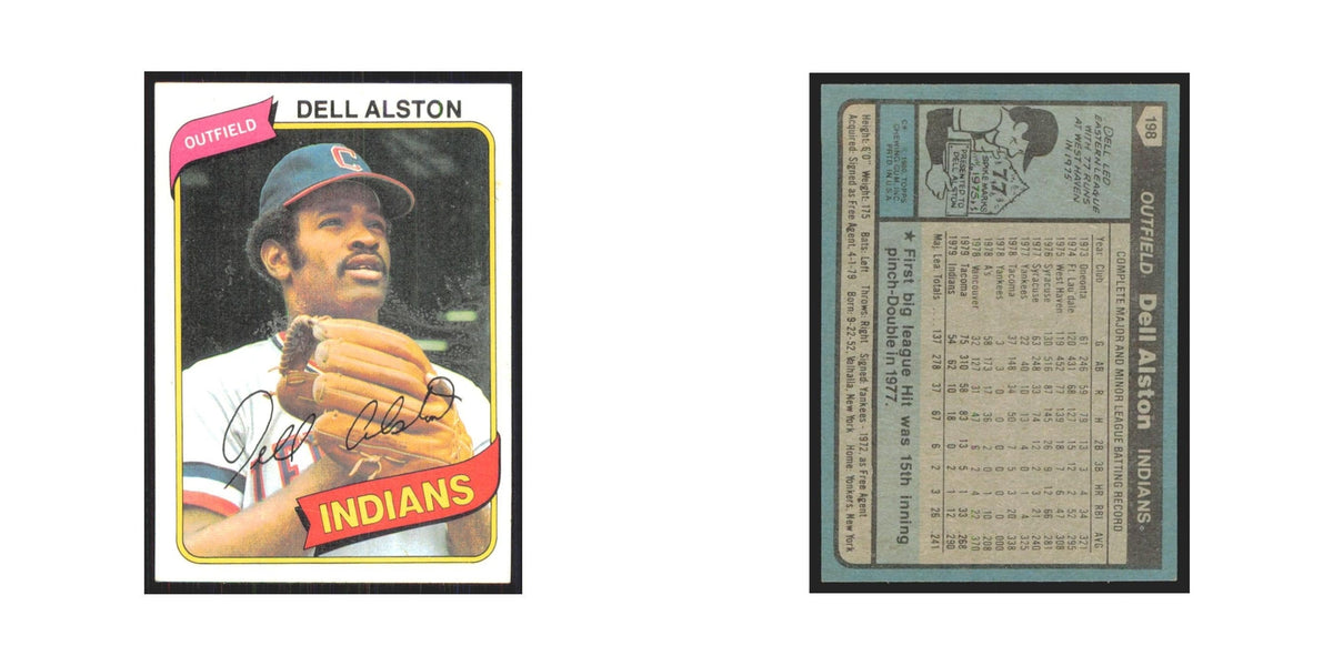 1980 Topps Dell Alson Indians #198