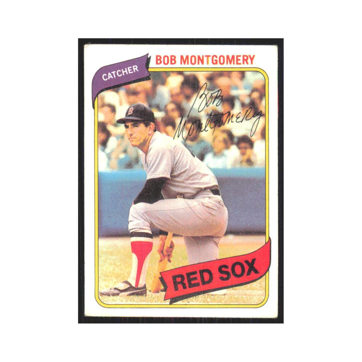 1980 Topps bob Montgomery Red Sox #618