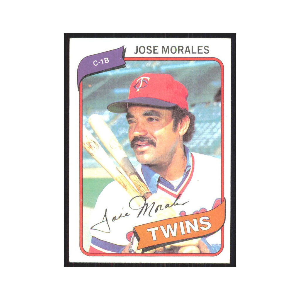 1980 Topps Jose Morales Twins #218