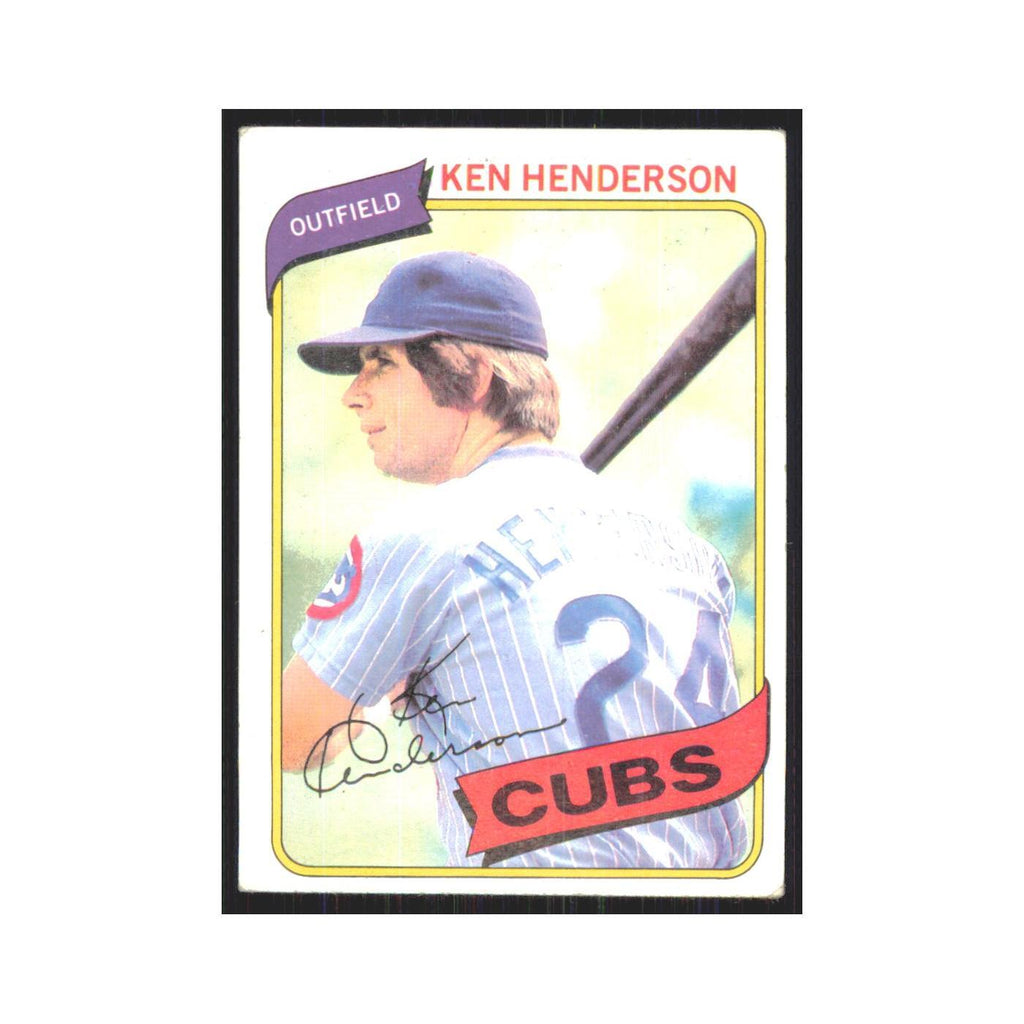 1980 Topps Ken Henderson Cubs #523